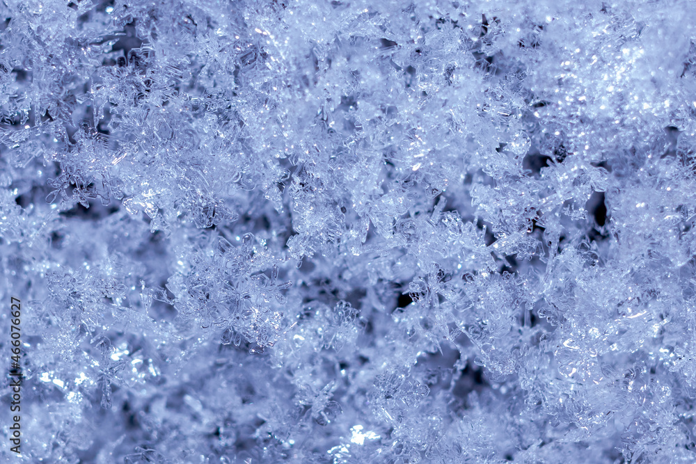 Solid background of transparent snowflakes Solid background of transparent snowflakes