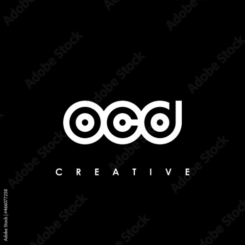 OCD Letter Initial Logo Design Template Vector Illustration