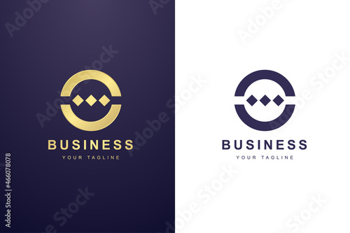 Initial Letter O Logo For Business or Media Company.