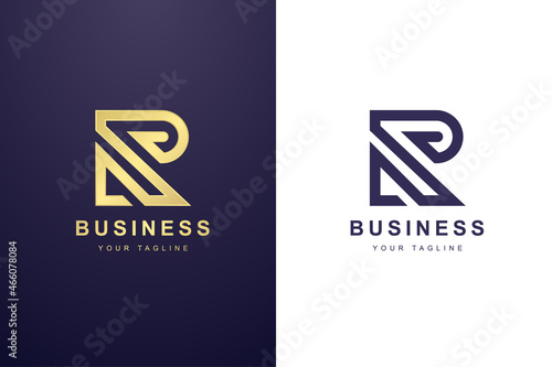 Initial Letter R Logo For Business or Media Company.