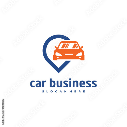 Free Download Car point logo vector template, Creative car logo design concepts - GFXLoad