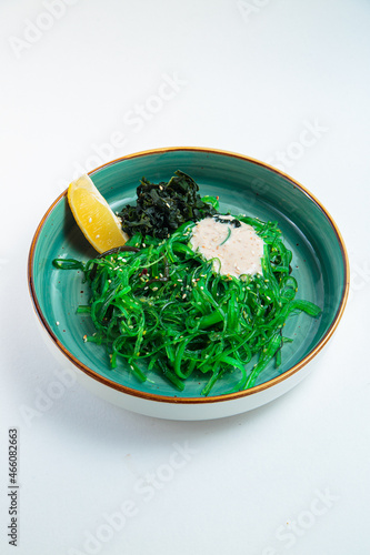 Salad on a white background