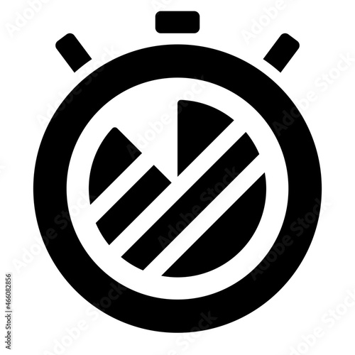 Free Download Chronometer Countdown Timer Glyph Icon Vector - GFXLoad