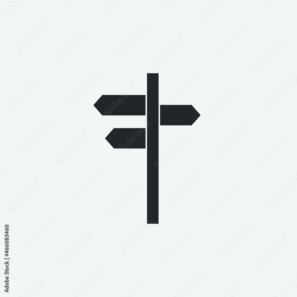 Direction_sign vector icon illustration sign Direction_sign vector icon illustration sign