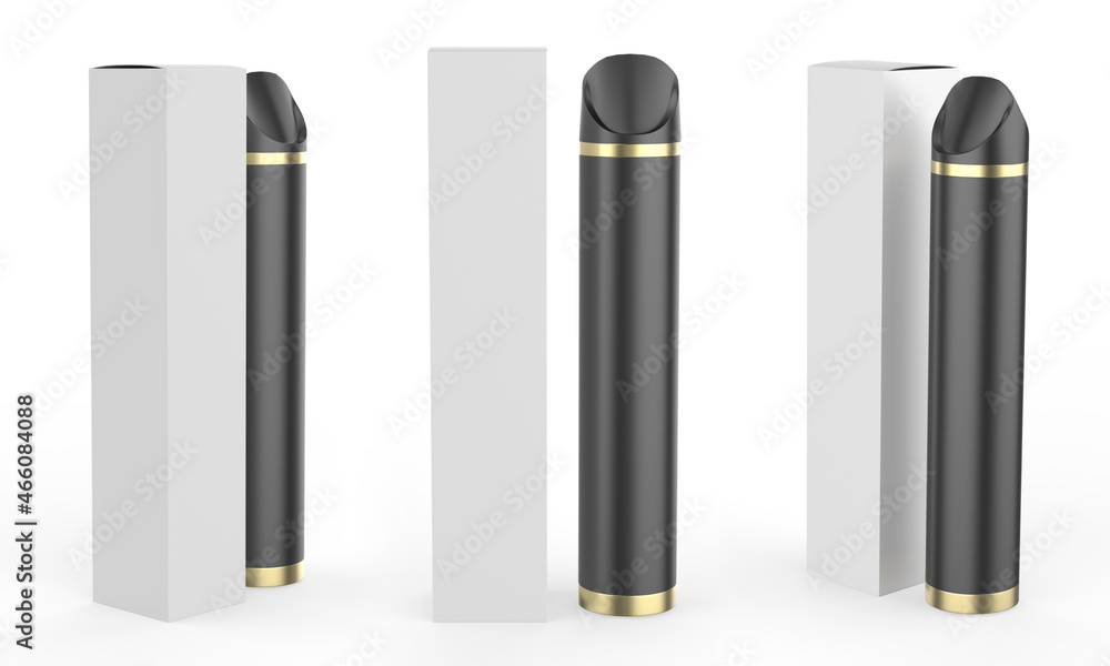 Disposable Vape Pen Pop I Vape Electronic E Cigarette isolated on white background. 3d illustration Disposable Vape Pen Pop I Vape Electronic E Cigarette isolated on white background. 3d illustration