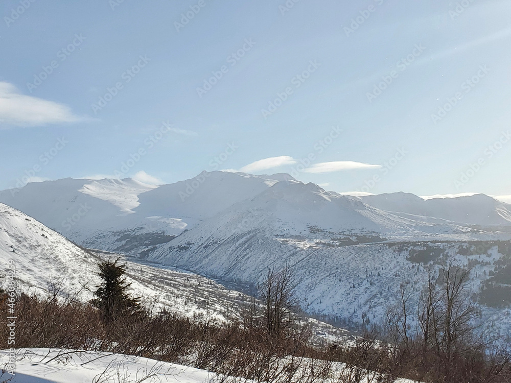 Obraz premium snow covered mountains