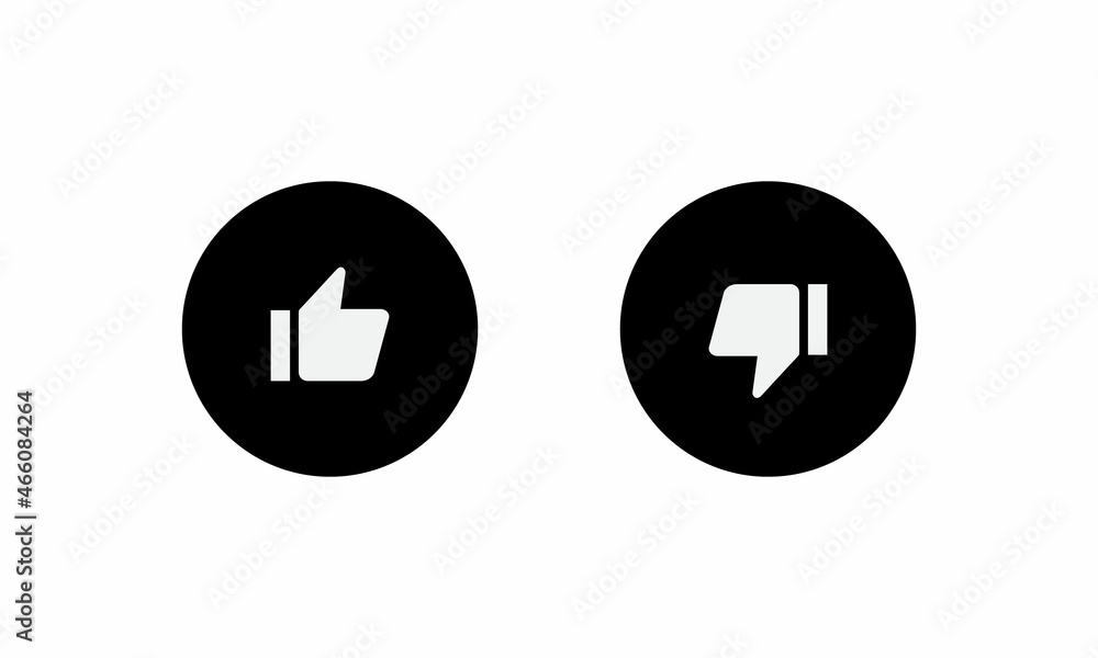 Like and Dislike Button Icon Vector. Thumb Up and Down Symbol Like and Dislike Button Icon Vector. Thumb Up and Down Symbol