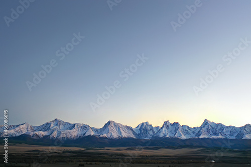 mountains snowy peaks background  landscape view winter nature peaks