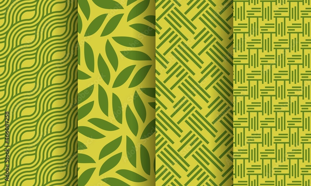 Set of Geometric Patterns Ethnic Diagonal Line in Yellow Vector Background Design for Fabrit Motif Print Set of Geometric Patterns Ethnic Diagonal Line in Yellow Vector Background Design for Fabrit Motif Print