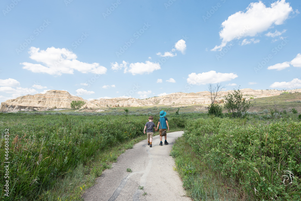 Obraz premium Walking in North Dakota