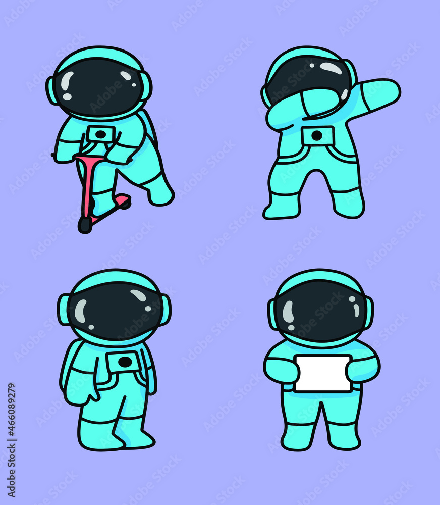 Fototapeta premium cute astronaut