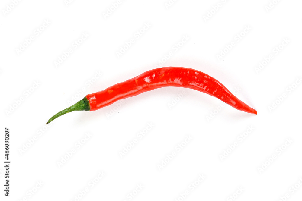 red hot chili pepper isolated on a white background red hot chili pepper isolated on a white background