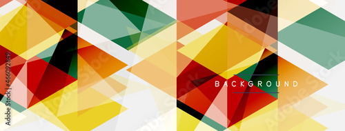 Mosaic triangles geometric background. Techno or business concept  pattern for wallpaper  banner  background  landing page