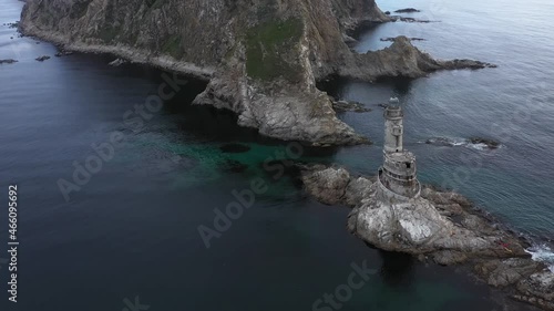 Lighthouse Aniva, Sakhalin Island, Russia. photo