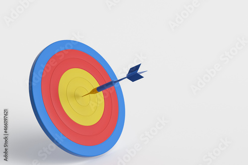 3d rendering dart and target