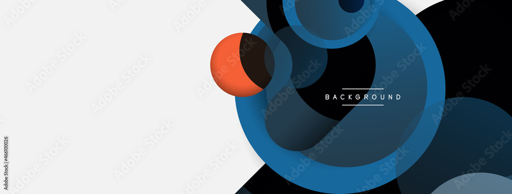 Circle and round shapes abstract background. Vector illustration for wallpaper banner background or landing page Circle and round shapes abstract background. Vector illustration for wallpaper banner background or landing page