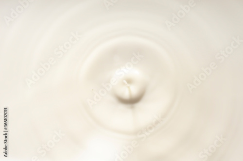 Top view beige liquid, splash cream, makeup base, liquid cream.