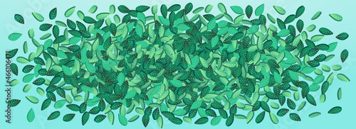 Olive Greens Wind Vector Panoramic Blue