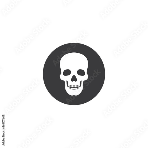 human skull bone icon.
