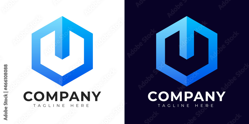 Modern gradient style letter u logo template. u letter design vector with colorful creative hexagon sign. Modern gradient style letter u logo template. u letter design vector with colorful creative hexagon sign.