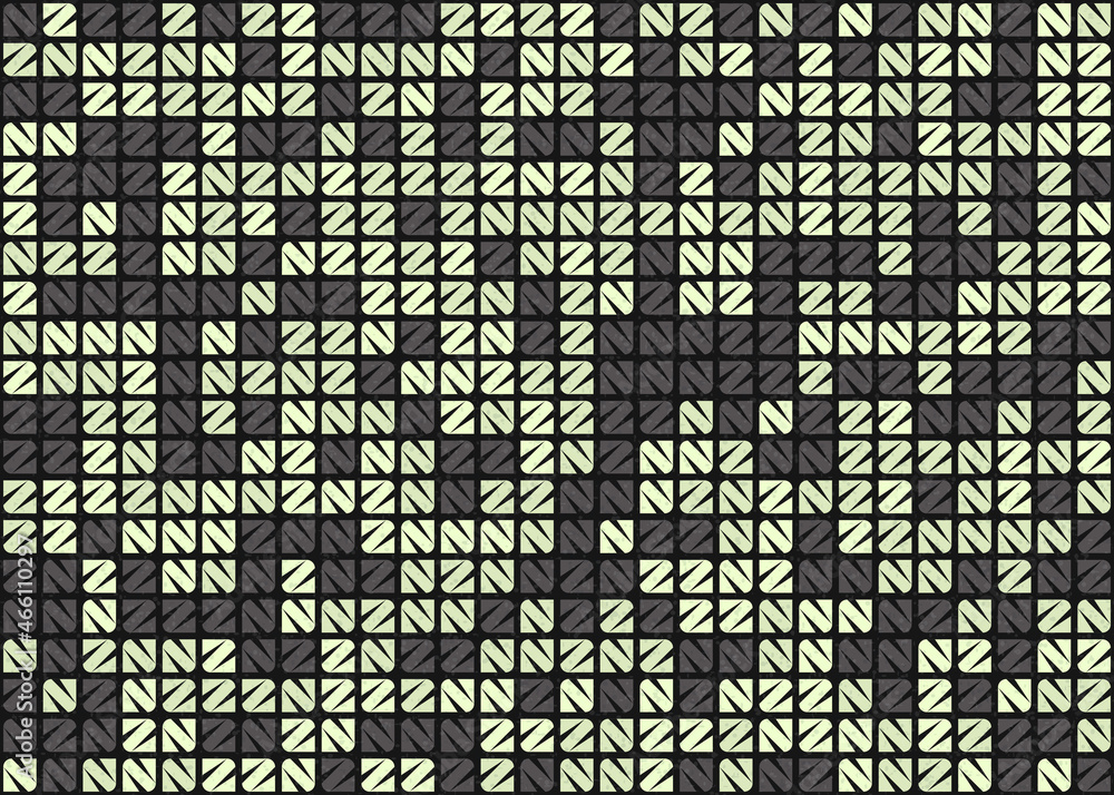 Fototapeta premium Abstract Geometric Pattern generative computational art illustration