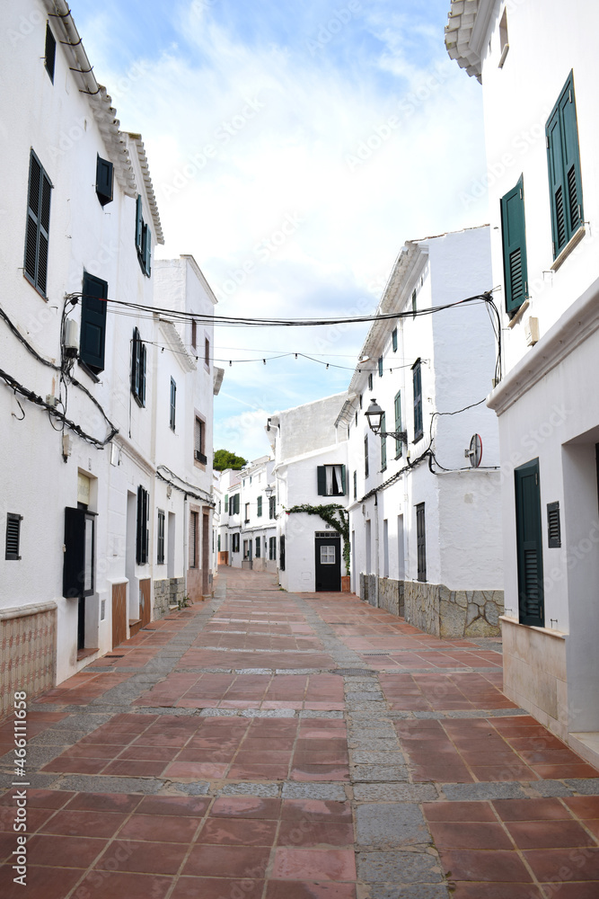 Calles de Es Mercadal, Menorca Islas Baleares España

