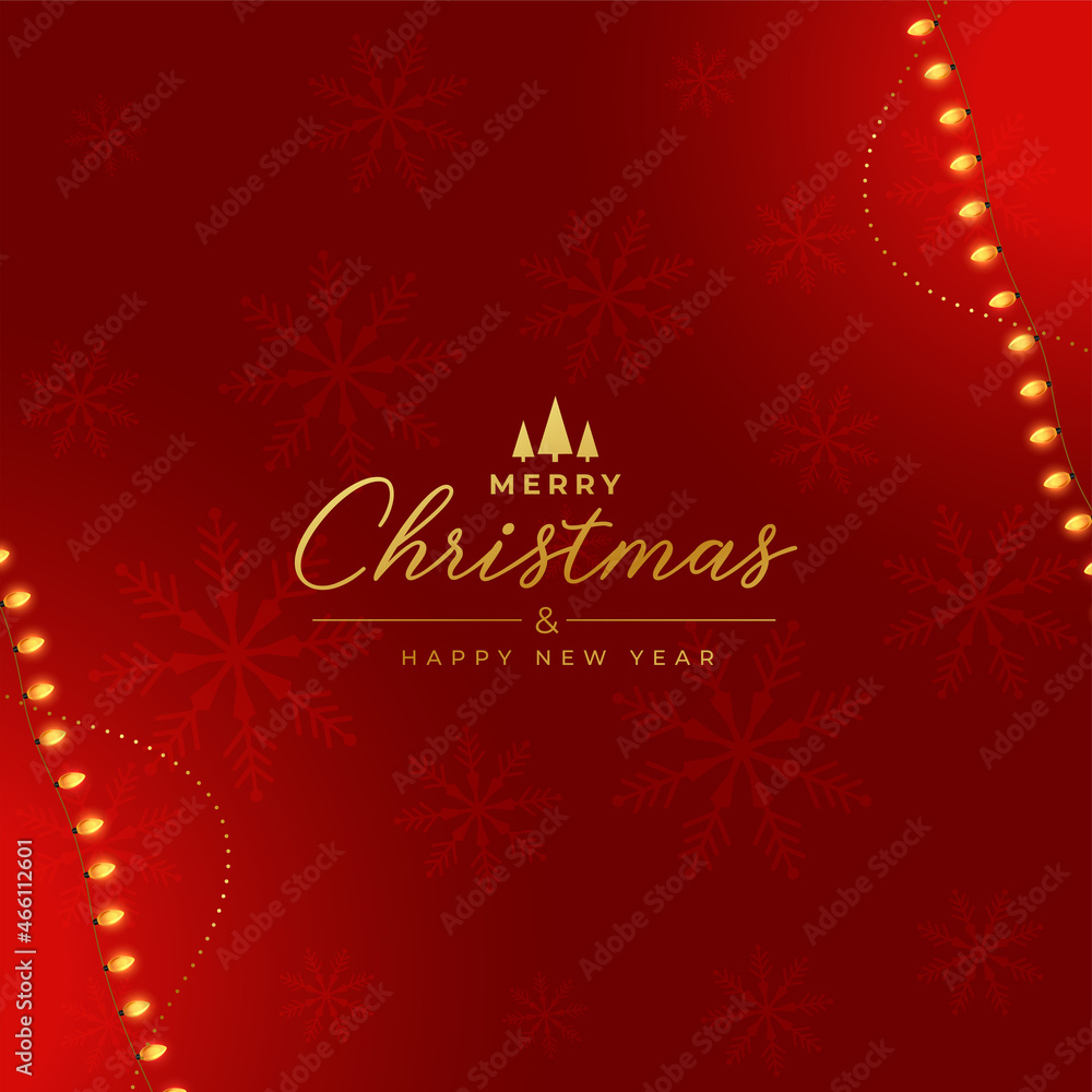 red merry christmas background with lights decoration red merry christmas background with lights decoration