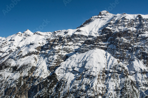 snow covered mountains