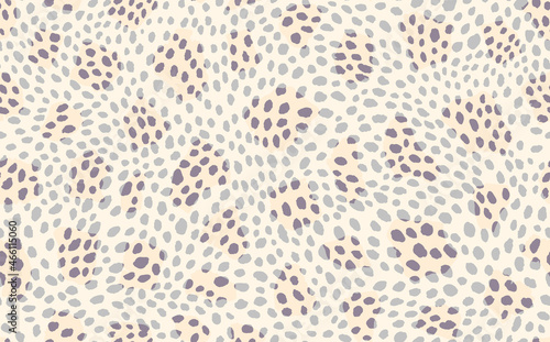 Abstract modern leopard seamless pattern. Animals trendy background. Beige and brown decorative vector stock illustration for print  card  postcard  fabric  textile. Modern ornament of stylized skin