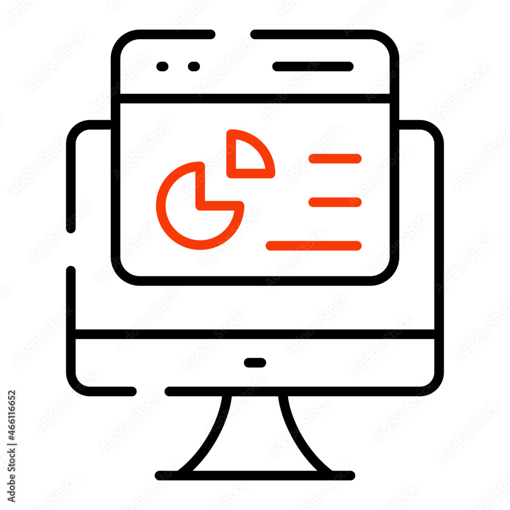 A premium download icon of web statistics A premium download icon of web statistics