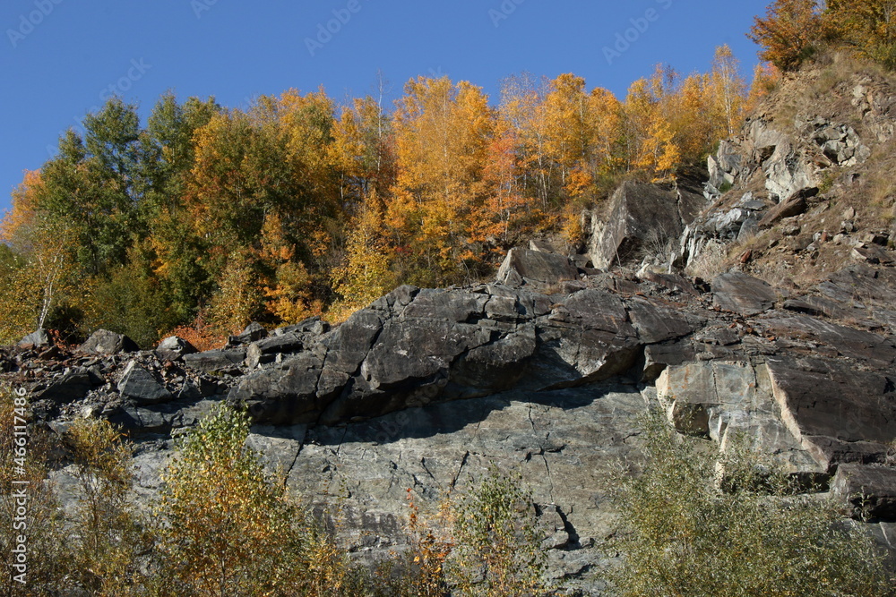 Autumn colours in an old quarry.