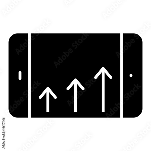 An icon design of mobile analytics