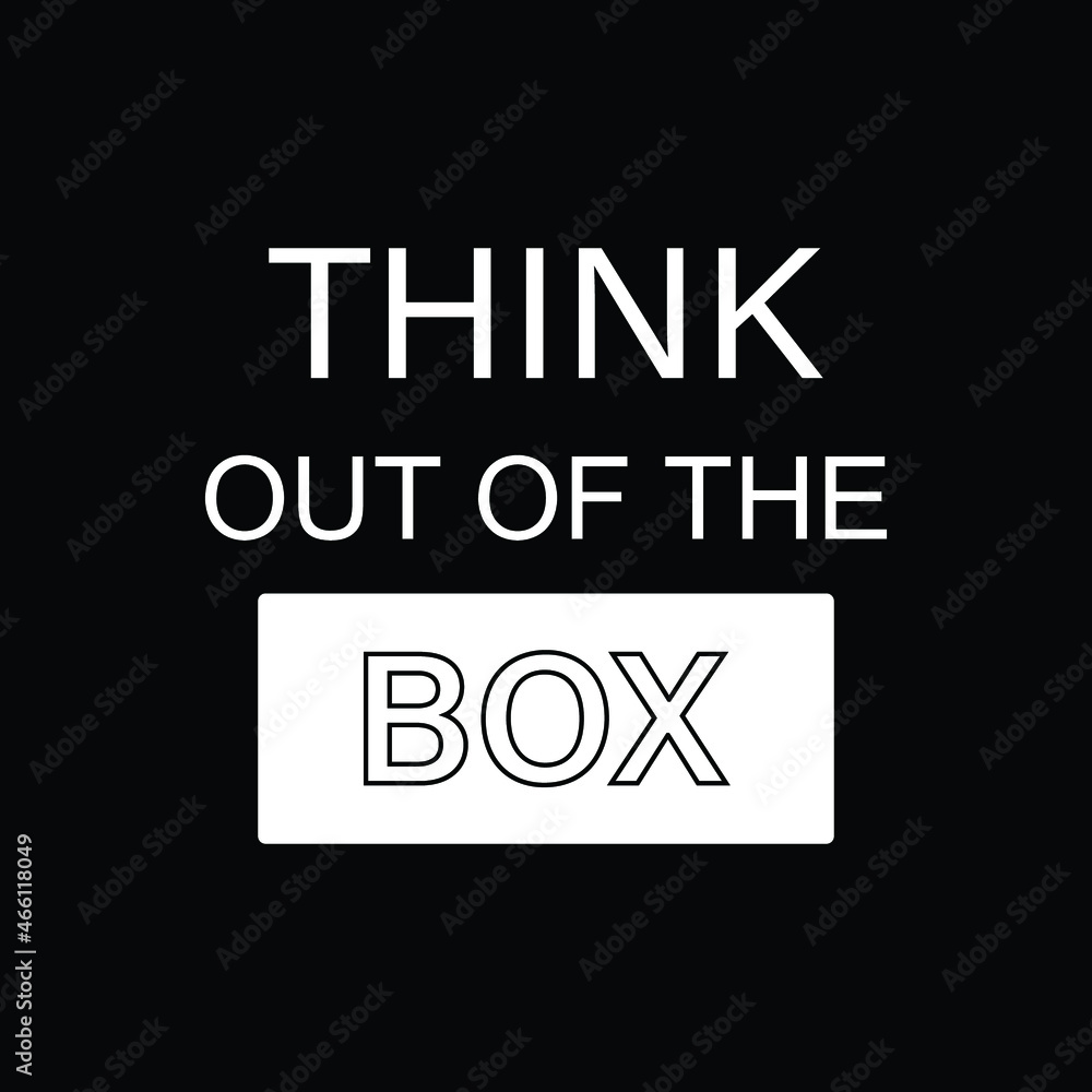 think out of the box t shirt design