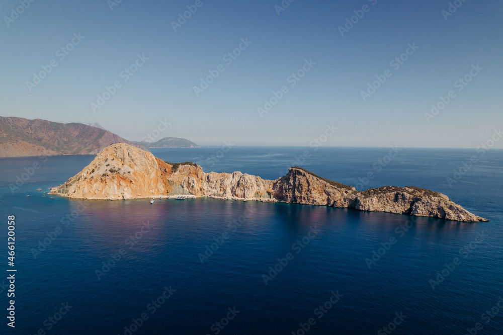 Aerial photography at sunset in Turkey, Kemer city Aerial photography at sunset in Turkey, Kemer city