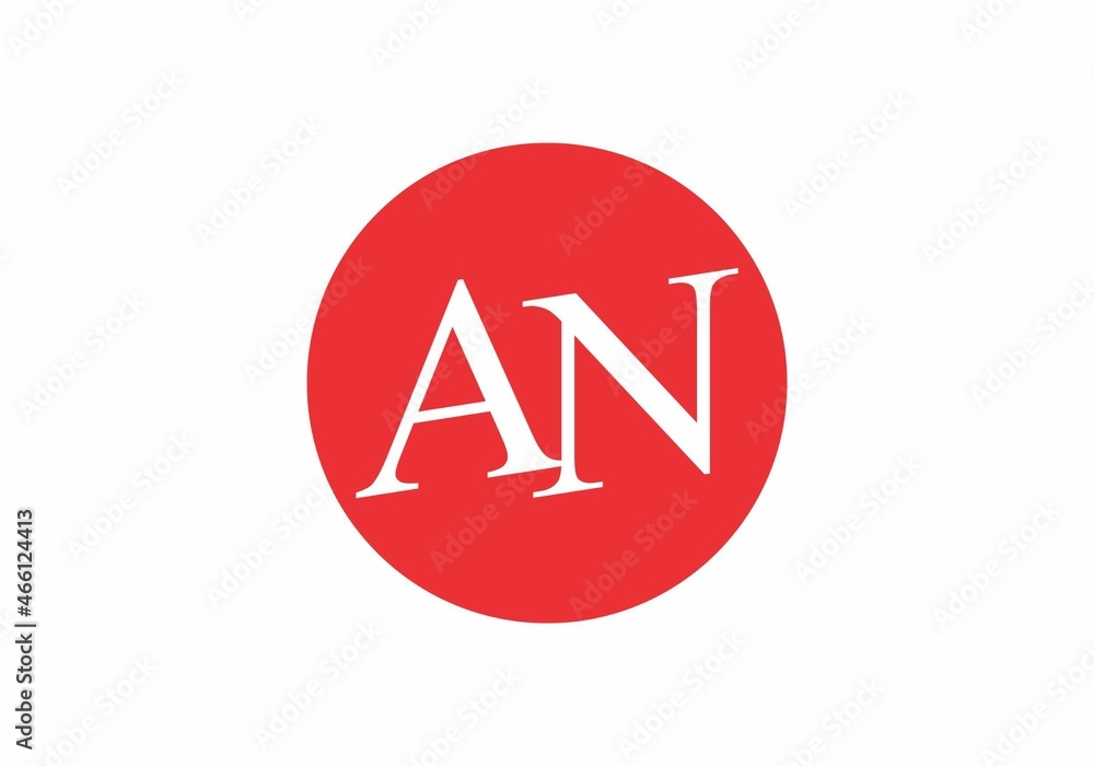 Unique shape of AN initial letter Unique shape of AN initial letter