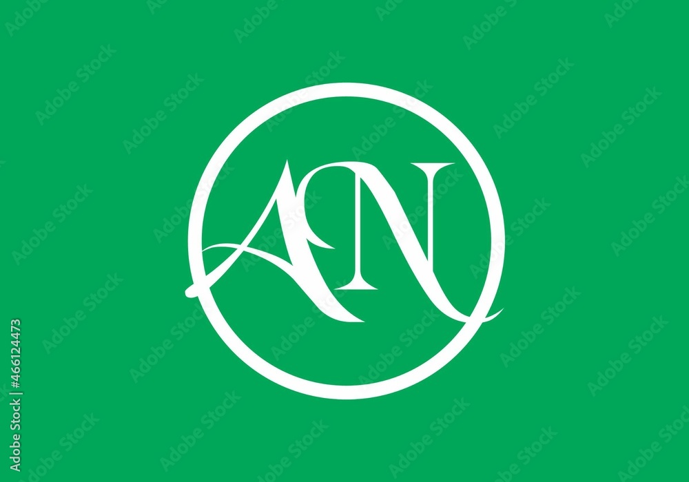 Unique shape of AN initial letter