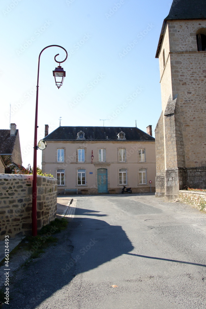 Town centre of Crozant, Creuse.