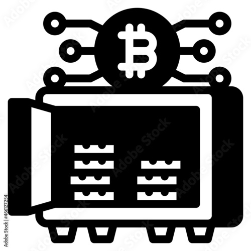 safebox glyph icon