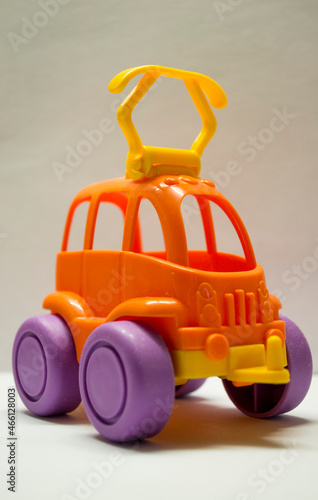 a multi-colored children's designer is lying on a white light table