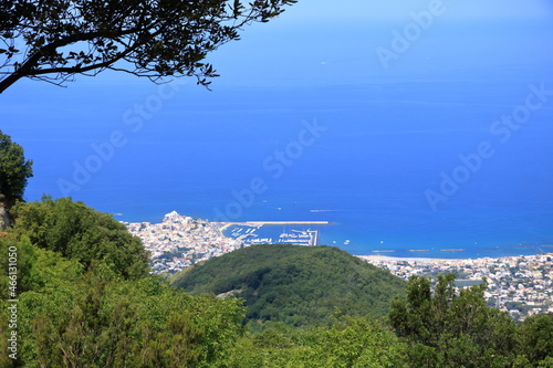 Aerial View from epomeo to Forio, Ischia Island, Italy photo