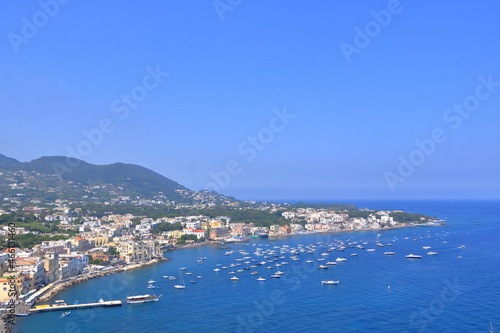 Ischia island - view from castle Aragonese, Italy © Dynamoland