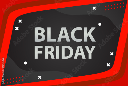 black friday background template design with red color. designs for banners and covers.