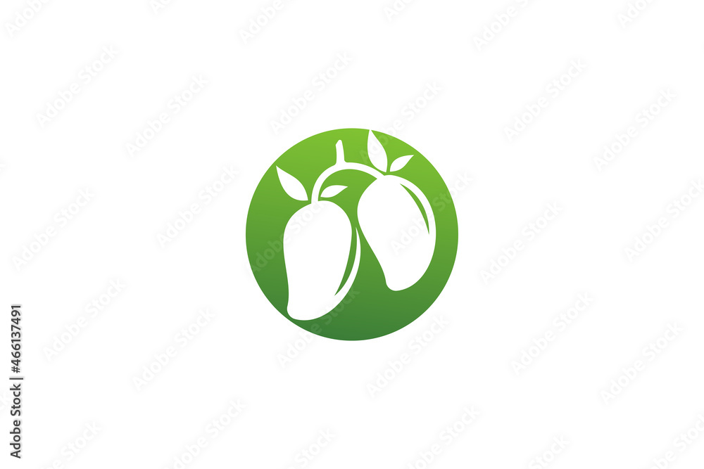 Mango logo template design vector , icon illustration Mango logo template design vector , icon illustration