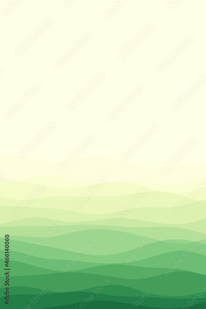 Cover page template. Page template with soft curves in yellow green colors. Can be used as banner, flyer, poster, business card, brochure. Trendy vector illustration.