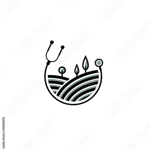 illustration of a doctor and nature