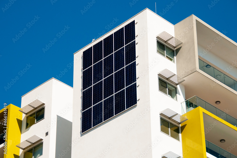 Residential Solar Panels on Apartment Building Residential Solar Panels on Apartment Building