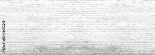 Vintage white brick wall texture background, Studio room interior texture for display products.