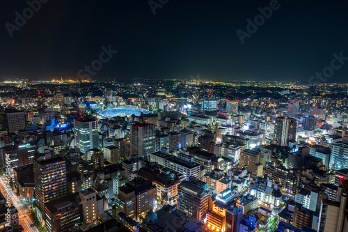 Night view at Yokohama urban area
