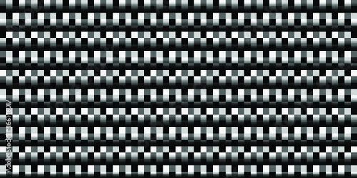 Dark black geometric background with squares pattern. Modern dark abstract vector texture.