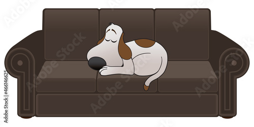 Cartoon Dog on Break